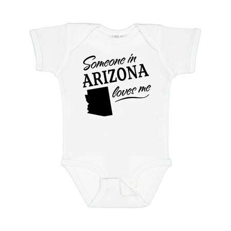 Inktastic Someone in Arizona Loves Me Gift Baby Boy or Baby Girl Bodysuit