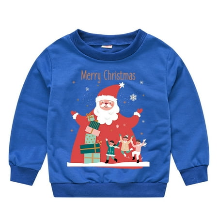 LYMAYTER Boys Girls Christmas Sweatshirt for Kids Toddler Cartoon Long Sleeve Pullover Shirt Spring Fall Crewneck Bottoming Shirt for 1-6 Y
LYMAYTER Boys Girls Christmas Sweatshirt for Kids Toddler Cartoon Long Sleeve Pullover Shirt Spring Fall Crewneck Bottoming Shirt for 1-6 Y
