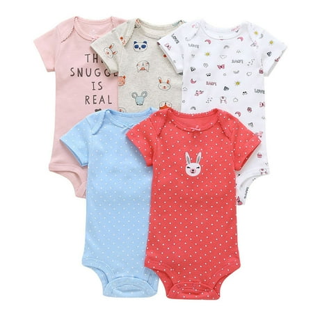 EHTMSAK Infant Baby Toddler Cartoon Letter Print Short Sleeve Bodysuits for Girl Boy Multicolor 6M-24M 24M
EHTMSAK Infant Baby Toddler Cartoon Letter Print Short Sleeve Bodysuits for Girl Boy Multicolor 6M-24M 24M