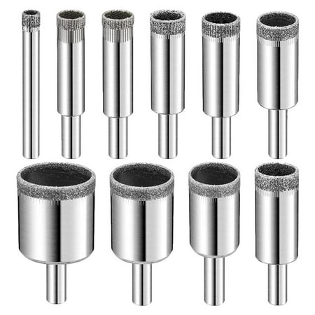 Geruite Diamond Drill Bit Set 10PCS Hollow Core Drill Bit Diamond Marble Hole Opener Cutting Drill Bits for Tiles Glass Ceramic Marble Bottles applied
Geruite Diamond Drill Bit Set 10PCS Hollow Core Drill Bit Diamond Marble Hole Opener Cutting Drill Bits for Tiles Glass Ceramic Marble Bottles applied