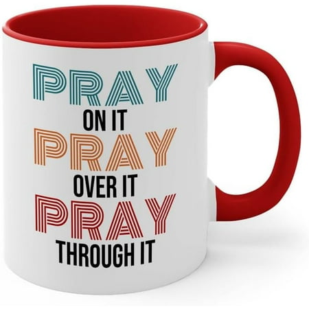 Christian Two Tone Red Edition Coffee Mug 11oz Pray on It Religious Gift Blessed Faithful Thankful Joyful God Prayer Friendship Long Distance Couple Catholic
Christian Two Tone Red Edition Coffee Mug 11oz Pray on It Religious Gift Blessed Faithful Thankful Joyful God Prayer Friendship Long Distance Couple Catholic