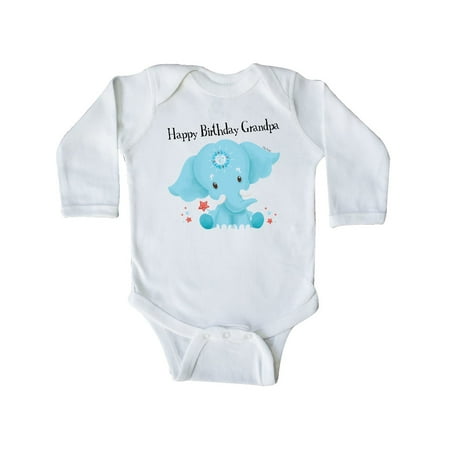 Inktastic Ervin Happy Birthday Grandpa Blue Elephant Cute Gift Baby Boy or Baby Girl Long Sleeve Bodysuit
Inktastic Ervin Happy Birthday Grandpa Blue Elephant Cute Gift Baby Boy or Baby Girl Long Sleeve Bodysuit