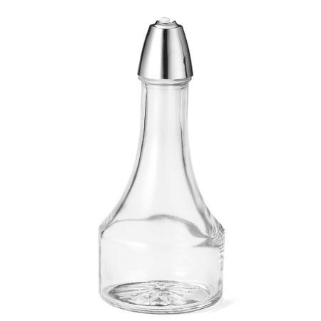 8 Oz Cruet Oil & Vinegar Bottle With Chrome Lid