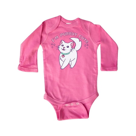 Inktastic I m Purrdy Cute White Kitty Cat Gift Baby Boy or Baby Girl Long Sleeve Bodysuit
Inktastic I m Purrdy Cute White Kitty Cat Gift Baby Boy or Baby Girl Long Sleeve Bodysuit