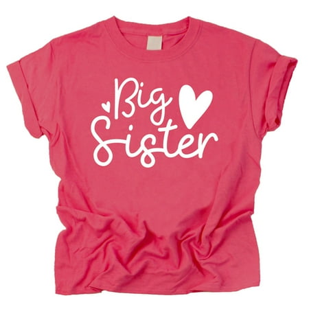 Olive Loves Apple Cursive Big Sister Hearts Sibling Reveal T-Shirt for Baby and Toddler Girls Sibling Outfits Vintage Hot Pink Shirt 12 Months
Olive Loves Apple Cursive Big Sister Hearts Sibling Reveal T-Shirt for Baby and Toddler Girls Sibling Outfits Vintage Hot Pink Shirt 12 Months