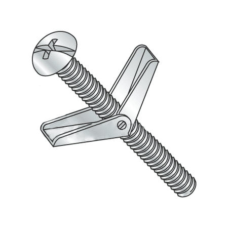 3/16 x 5 Toggle Bolts / Round Head / Combo Drive / Steel / Zinc / Anchor Size: 3/16 / Screw Size: 10-24 x 5 / Drill Bit / Hole Size: 1/2 (Quantity: 50 pcs)
3/16 x 5 Toggle Bolts / Round Head / Combo Drive / Steel / Zinc / Anchor Size: 3/16 / Screw Size: 10-24 x 5 / Drill Bit / Hole Size: 1/2 (Quantity: 50 pcs)