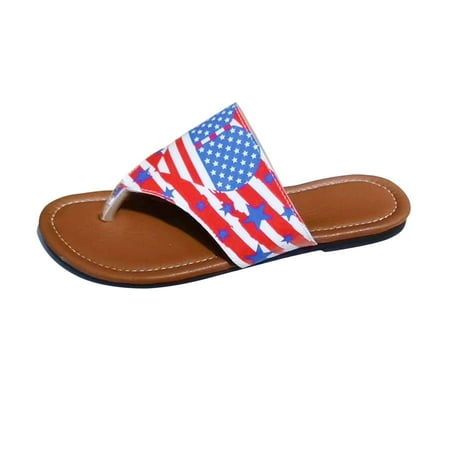 Youmylove Women Slide Slippers Fashion Summer Independence Day Printed Leather Clamping Toe Flat Bottom Beach Slippers Comfort Cozy Leisure Daily Walking
Youmylove Women Slide Slippers Fashion Summer Independence Day Printed Leather Clamping Toe Flat Bottom Beach Slippers Comfort Cozy Leisure Daily Walking