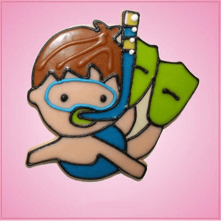 Pink Simon Snorkel Boy Cookie Cutter Pink Simon Snorkel Boy Only one pieces