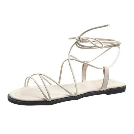 Cathalem Women s Fashionable Summer Leather Thin Strap Flat Ankle Strap Sandals White 38
Cathalem Women s Fashionable Summer Leather Thin Strap Flat Ankle Strap Sandals White 38
