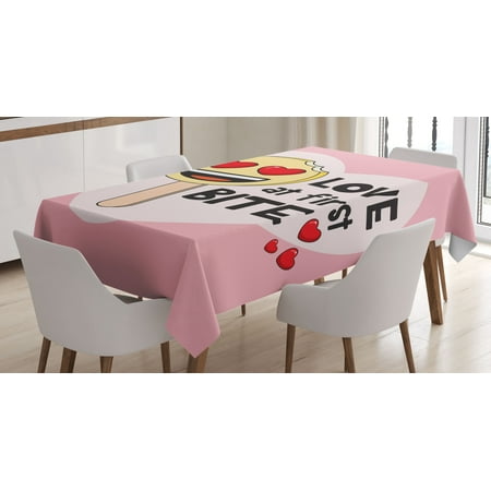 Emoji Art Tablecloth Romantic Ice Cream Face with Heart Eyes Love at First Bite Phrase Rectangular Table Cover for Dining Room Kitchen Decor 60 X 90 Rose Pale Yellow Hot Pink by Ambesonne
Emoji Art Tablecloth Romantic Ice Cream Face with Heart Eyes Love at First Bite Phrase Rectangular Table Cover for Dining Room Kitchen Decor 60 X 90 Rose Pale Yellow Hot Pink by Ambesonne