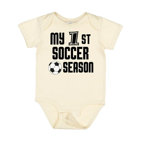 Inktastic My 1st Soccer Season Gift Baby Boy Bodysuit