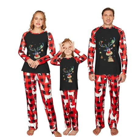 ZQGJB Clearance Christmas Matching Pajamas Set Cute Elk Graphic T Shirts Plaid Patchwork Long Sleeve Tops and Pants Suit Two Piece Family Homewear Outfits(Mom-XL)
ZQGJB Clearance Christmas Matching Pajamas Set Cute Elk Graphic T Shirts Plaid Patchwork Long Sleeve Tops and Pants Suit Two Piece Family Homewear Outfits(Mom-XL)