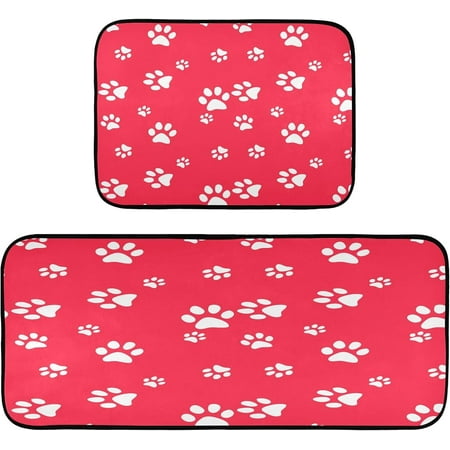 SKYSONIC Cute Dog Paw 2 Pieces Kitchen Rug Cushioned Anti-Fatigue Kitchen Rugs Set for Home Office Laundry 19.7 x 27.6 +19.7 x 47.2
SKYSONIC Cute Dog Paw 2 Pieces Kitchen Rug Cushioned Anti-Fatigue Kitchen Rugs Set for Home Office Laundry 19.7 x 27.6 +19.7 x 47.2