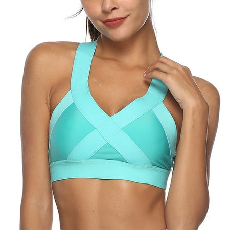 Dezsed Women s Seamless Sports Bra Clearance Sexy Lace Strap Vest Women Wear Outside With Underlay French Top Bra Bra Underwear Bra Green XL