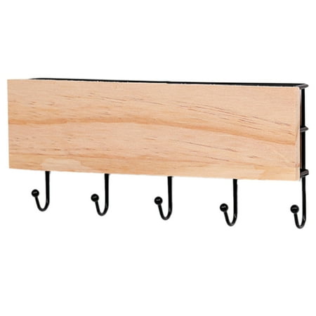 Modern and Simple Wrought Iron Wooden Hook Rack Home Clutter Sorting and Wall-Mounted Racks B
Modern and Simple Wrought Iron Wooden Hook Rack Home Clutter Sorting and Wall-Mounted Racks B