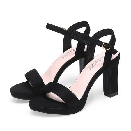 New Korean version of simple suede one-line buckle waterproof platform women s sandals
New Korean version of simple suede one-line buckle waterproof platform women s sandals