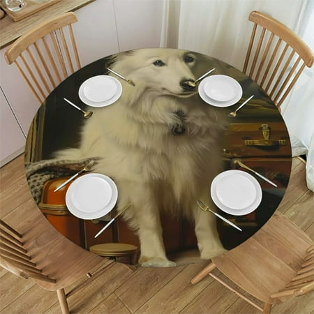 SHERONV Dog Round Table Cover Stain Resistant Washable Indoor Outdoor Tablecloth Kitchen Dining Wedding Parties Outdoor Fitted 100% Polyester Fiber 38-42
SHERONV Dog Round Table Cover Stain Resistant Washable Indoor Outdoor Tablecloth Kitchen Dining Wedding Parties Outdoor Fitted 100% Polyester Fiber 38-42