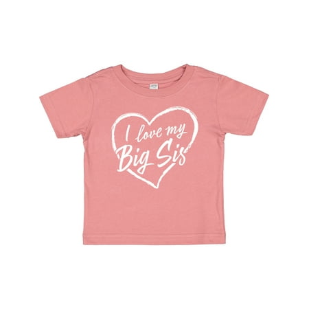 Inktastic I Love My Big Sis in White Chalk Heart Gift Baby Boy or Baby Girl T-Shirt
Inktastic I Love My Big Sis in White Chalk Heart Gift Baby Boy or Baby Girl T-Shirt