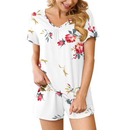 Anygrew Summer Pajama Sets For Womens Shorts Soft Pj Set 2 Piece Sleepwear With Pockets
Anygrew Summer Pajama Sets For Womens Shorts Soft Pj Set 2 Piece Sleepwear With Pockets