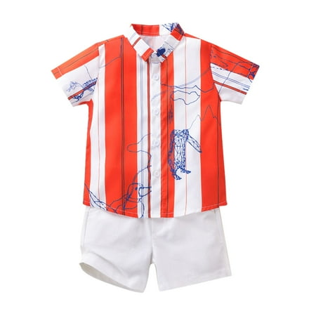 Summer Thin Boys Loose Lapel Striped Shirt Solid Color Shorts 2PCS Set Newborn Infant Child Clothing Streetwear Dailywear Outwear
Summer Thin Boys Loose Lapel Striped Shirt Solid Color Shorts 2PCS Set Newborn Infant Child Clothing Streetwear Dailywear Outwear