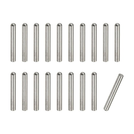 3x18mm Dowel Pins 20 Pack Round Head Flat Chamfered End Dowel Pin