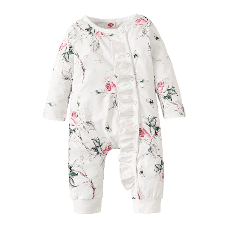 NZRVAWS Newborn Baby Girls Romper 6 Months Baby Girls Jumpsuit Onesies Bodysuit 12 Months Baby Girls Floral Print Single Breasted Designed Winter Romper White
NZRVAWS Newborn Baby Girls Romper 6 Months Baby Girls Jumpsuit Onesies Bodysuit 12 Months Baby Girls Floral Print Single Breasted Designed Winter Romper White