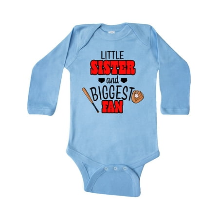Inktastic Little Sister and Biggest Fan Baseball Glove and Bat Gift Baby Girl Long Sleeve Bodysuit
Inktastic Little Sister and Biggest Fan Baseball Glove and Bat Gift Baby Girl Long Sleeve Bodysuit