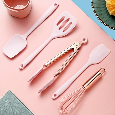 GXSR 5Pcs/Set Kitchen Utensil Set - 5 Cooking Utensils - Colorful Silicone Kitchen Utensils - Nonstick Cookware with Spatula Set - Colored Best Kitchen Tools Kitchen Gadgets
GXSR 5Pcs/Set Kitchen Utensil Set - 5 Cooking Utensils - Colorful Silicone Kitchen Utensils - Nonstick Cookware with Spatula Set - Colored Best Kitchen Tools Kitchen Gadgets