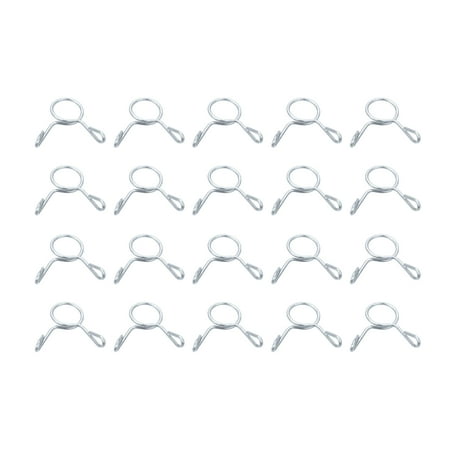 Fuel Line Hose Clips 20 Pack 6mm 65Mn Steel Single Wire Tubing Spring Clamps (Silver)
Fuel Line Hose Clips 20 Pack 6mm 65Mn Steel Single Wire Tubing Spring Clamps (Silver)