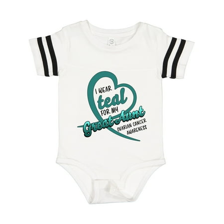 Inktastic I Wear Teal for My Great Aunt Heart Ribbon Ovarian Cancer Gift Baby Boy or Baby Girl Bodysuit
Inktastic I Wear Teal for My Great Aunt Heart Ribbon Ovarian Cancer Gift Baby Boy or Baby Girl Bodysuit