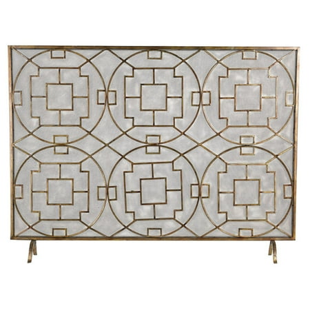 Sterling Geometric Fireplace Screen