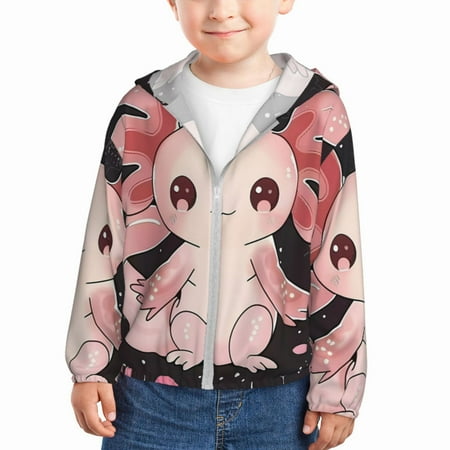 Lukts Cute Axolotl Sakura Blossoms Print Children s Long-Sleeved Sun Protection Clothing Hooded Sweatshirts for Boys and Girls Outdoor Sports-5 Years
Lukts Cute Axolotl Sakura Blossoms Print Children s Long-Sleeved Sun Protection Clothing Hooded Sweatshirts for Boys and Girls Outdoor Sports-5 Years