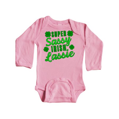 Inktastic Super Sassy Irish Lassy with Green 4 Leaf Clovers Gift Baby Boy or Baby Girl Long Sleeve Bodysuit
Inktastic Super Sassy Irish Lassy with Green 4 Leaf Clovers Gift Baby Boy or Baby Girl Long Sleeve Bodysuit