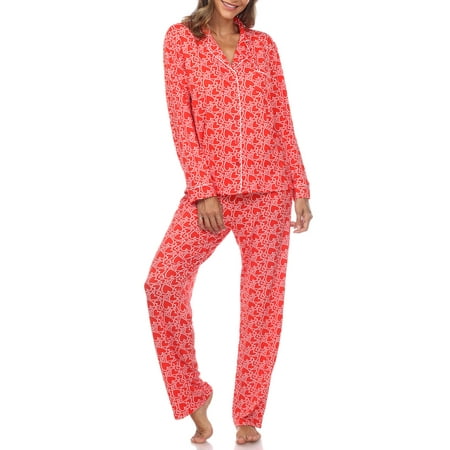 White Mark Women s and Women s Plus Heart Long Sleeve Top and Pajama Pant Set
White Mark Women s and Women s Plus Heart Long Sleeve Top and Pajama Pant Set