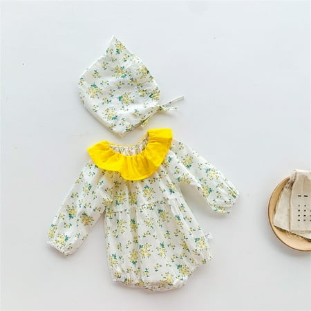 Hunpta Infant Newborn Baby Girls Long Sleeve Ruffled Floral Romper With Hat Outfit Set Clothes 2PCS
Hunpta Infant Newborn Baby Girls Long Sleeve Ruffled Floral Romper With Hat Outfit Set Clothes 2PCS
