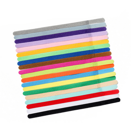 20pcsNewbornPuppyCollars–SuperSoftNylonWhelpingPuppyCollars-AdjustableLitterCollarsforPups L F15632