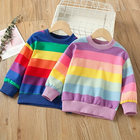 URMAGIC 1-6T Toddler Kids Girl Boy Rainbow Stripe Loose Crewneck Sweatshirt Tops
URMAGIC 1-6T Toddler Kids Girl Boy Rainbow Stripe Loose Crewneck Sweatshirt Tops
