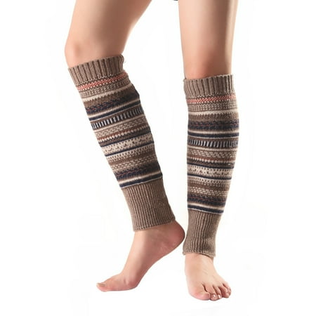 NUZYZ Women Striped Knitted Leg Warmers Winter Footless Knee High Fashion Boot Socks
NUZYZ Women Striped Knitted Leg Warmers Winter Footless Knee High Fashion Boot Socks