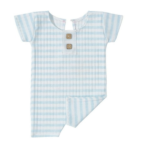 Hunpta Newborn Infant Baby Short Sleeve Striped Knitted Button Ribbed Footless Romper Photography Prop Jammies Overalls
Hunpta Newborn Infant Baby Short Sleeve Striped Knitted Button Ribbed Footless Romper Photography Prop Jammies Overalls