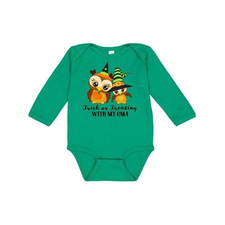 Inktastic Trick or Treating with my Oma with Cute Witch Owls Gift Baby Boy or Baby Girl Long Sleeve Bodysuit
Inktastic Trick or Treating with my Oma with Cute Witch Owls Gift Baby Boy or Baby Girl Long Sleeve Bodysuit