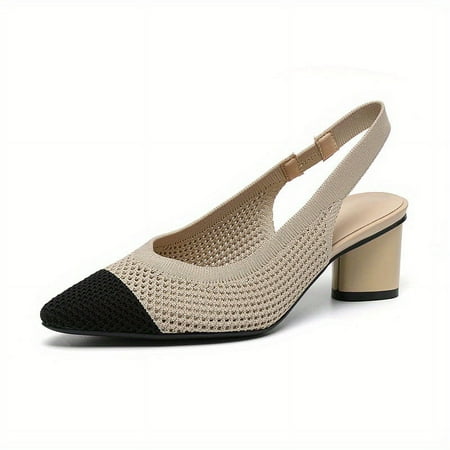 Elegant Women s High Block Heel Sandals - Chic Pointed Toe Secure Slingback Stretchy & Breathable
Elegant Women s High Block Heel Sandals - Chic Pointed Toe Secure Slingback Stretchy & Breathable