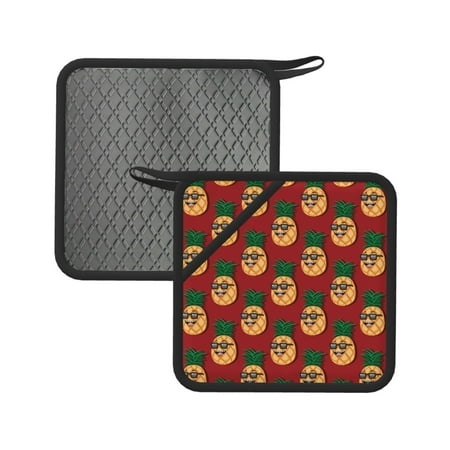 2PCS Pot Holders for Kitchen - Heat Resistant Silicone Pot Holders with Hanging Loop Cute Pineapple A Non Slip Oven Hot Pads Potholders for Decor Baking Cooking Kitchen
2PCS Pot Holders for Kitchen - Heat Resistant Silicone Pot Holders with Hanging Loop Cute Pineapple A Non Slip Oven Hot Pads Potholders for Decor Baking Cooking Kitchen