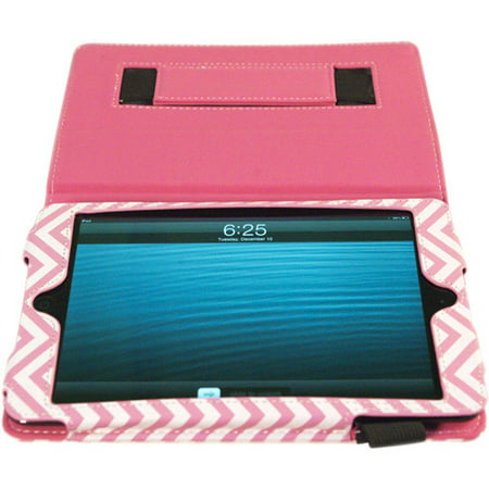 Kyasi Seattle Classic Folio Case Cover Stand in Premium PU Leather for Apple iPad Mini or iPad Mini with Retina Display Wobbly Pink