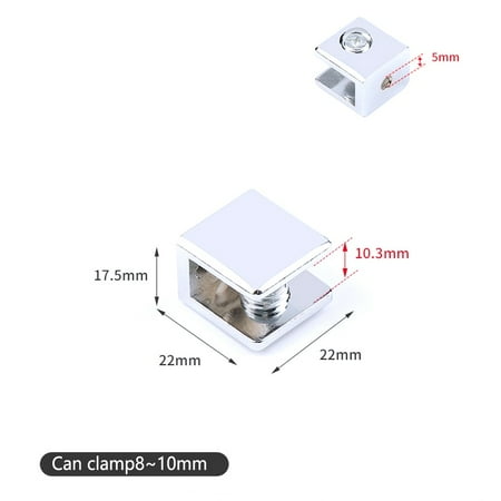 BSTHOE 4 x Zinc Alloy Adjustable Shelf Clamp Glass Shelf Support Plate Holder Bracket
BSTHOE 4 x Zinc Alloy Adjustable Shelf Clamp Glass Shelf Support Plate Holder Bracket