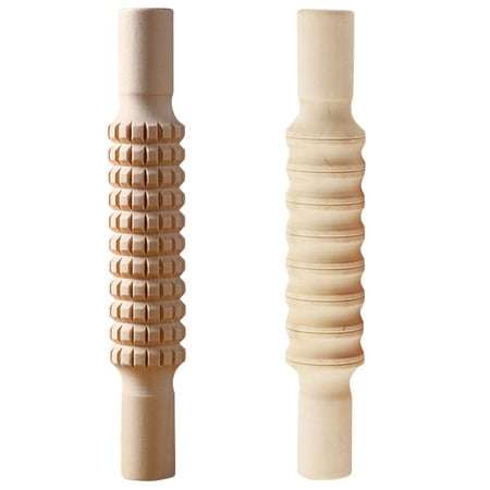 Embossed Rolling Pin2Pcs Wooden Rolling Sticks DIY Handle Baking Rolling Tools Dough Rollers for DIY
Embossed Rolling Pin2Pcs Wooden Rolling Sticks DIY Handle Baking Rolling Tools Dough Rollers for DIY