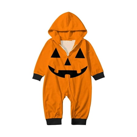Charmgo Family Halloween Costumes Family Matching Halloween Pajamas Bat Printed Long Sleeve Jammies Sleepwear Fall Holiday Jumpsuit Set Halloween Pajamas for Infants Orange 9M 
Charmgo Family Halloween Costumes Family Matching Halloween Pajamas Bat Printed Long Sleeve Jammies Sleepwear Fall Holiday Jumpsuit Set Halloween Pajamas for Infants Orange 9M