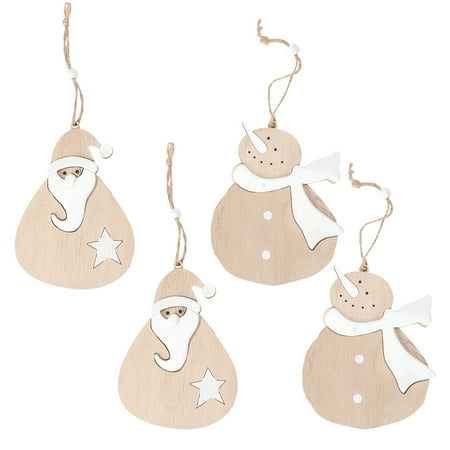 BESTONZON 4 Pcs Christmas Tree Pendants Wooden Santa Claus Decor for Christmas (Khaki)
BESTONZON 4 Pcs Christmas Tree Pendants Wooden Santa Claus Decor for Christmas (Khaki)