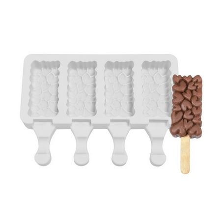 TINYSOME 4 Cell Heart Popsicles Mold Non-stick Silicone Ice Cream Molds Homemade DIY Dessert Juice Ice-Pop Mould for Kids
TINYSOME 4 Cell Heart Popsicles Mold Non-stick Silicone Ice Cream Molds Homemade DIY Dessert Juice Ice-Pop Mould for Kids