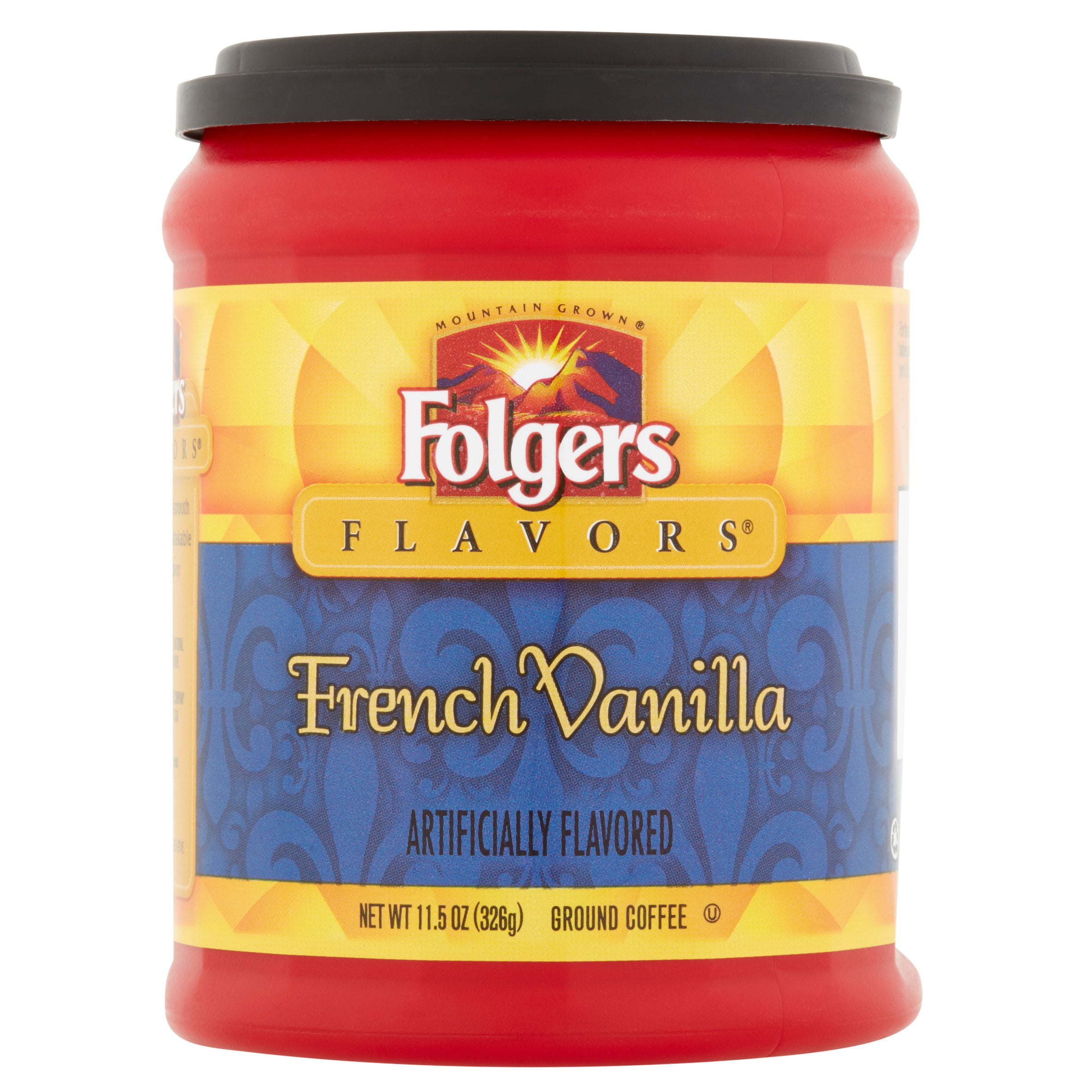 Folgers Cappuccino French Vanilla Instant Coffee Beverage Mix, 16.0 OZ
