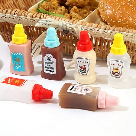 Riguas 2Pcs Sauce Bottle Good Sealing Anti-leak Dining Room Kitchen Mini Salad Dressing Dispenser Bottle Daily Use
Riguas 2Pcs Sauce Bottle Good Sealing Anti-leak Dining Room Kitchen Mini Salad Dressing Dispenser Bottle Daily Use